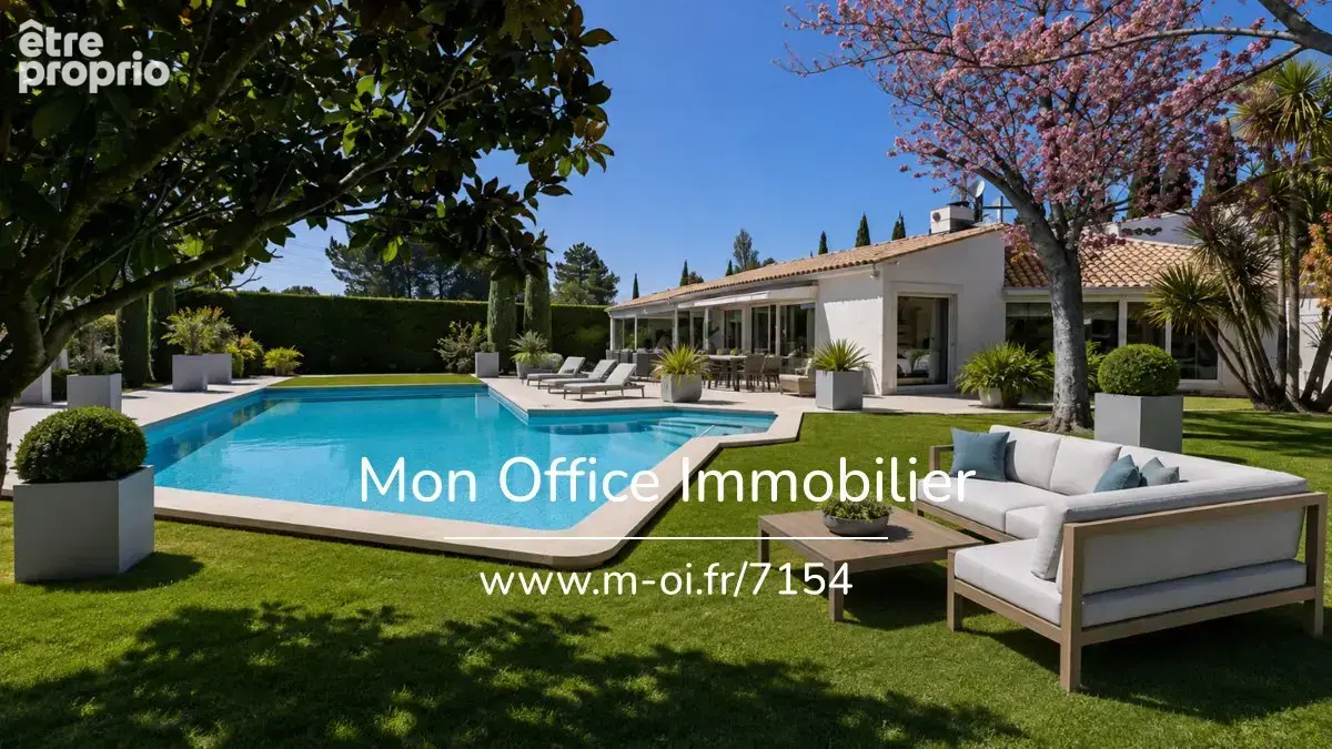 Référence : 7154-VCL. - Maison dans un cocon de verdure - 3 chambres, un bureau, une dépendance - BOUC BEL AIR - photo 1