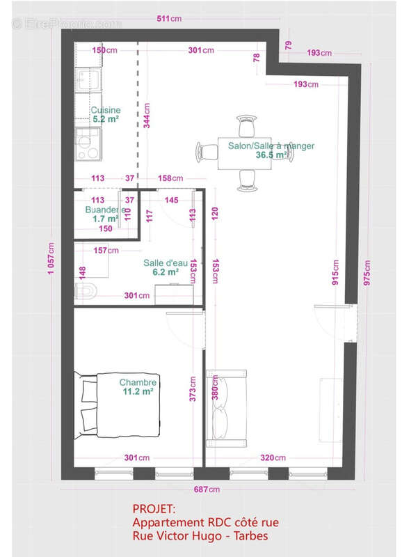 Appartement à TARBES