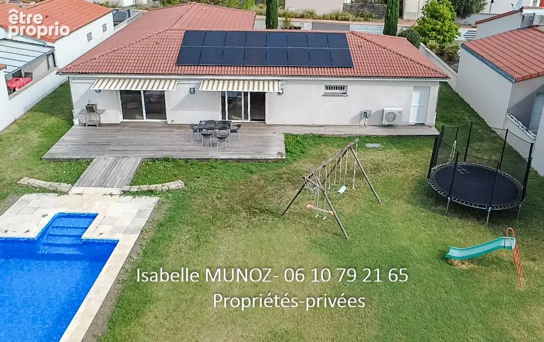 Maison Plain pied F5 de 149 m2, DPE A, piscine, dépendances, panneaux solaires, jardin - photo 8
