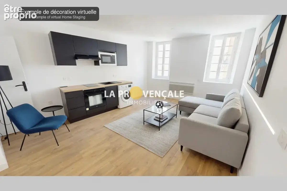 Appartement 1 pièce 20 m² à vendre à Trets (13530) - photo 2
