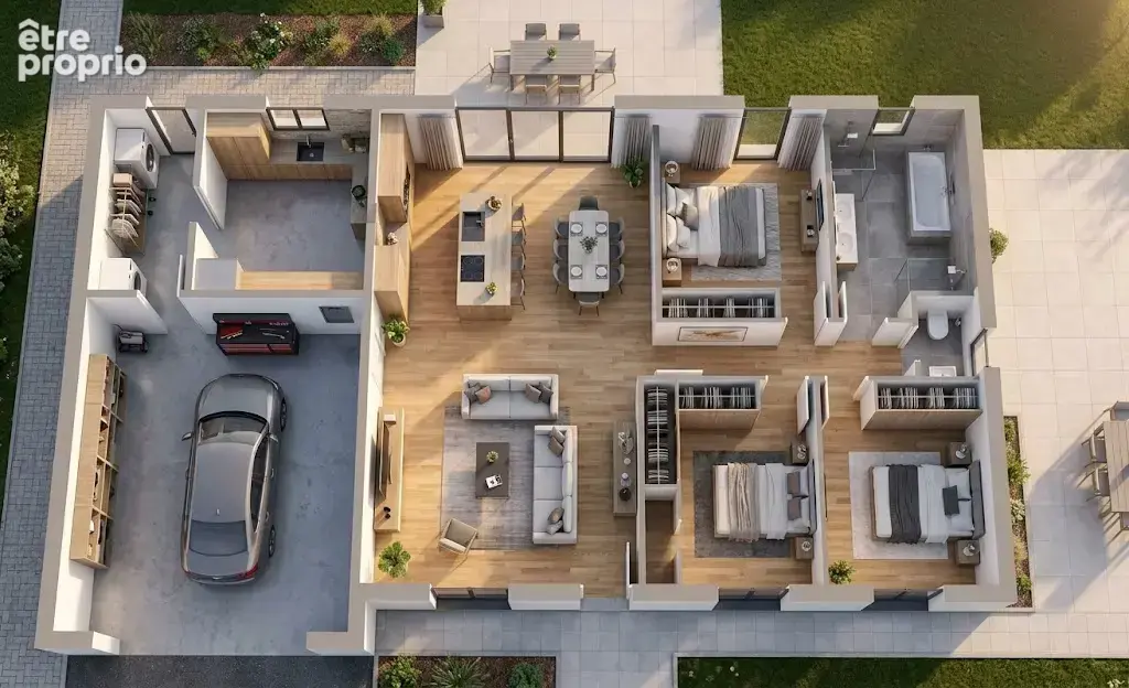 Maison neuve RE2020 de 95 m2 habitables avec grand garage à FANGHEAT (Égliseneuve-près-Billom) - photo 3