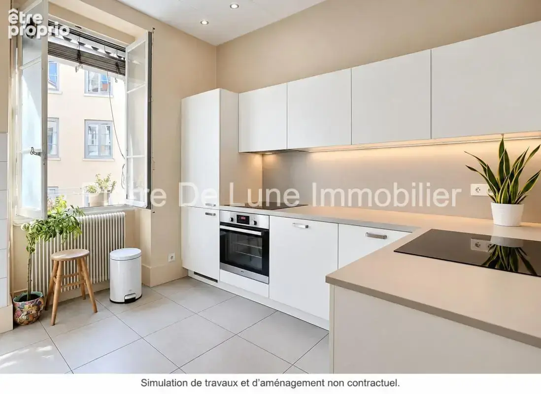 Lyon 1er – martinière  grand t2 de  69 m² – - photo 6