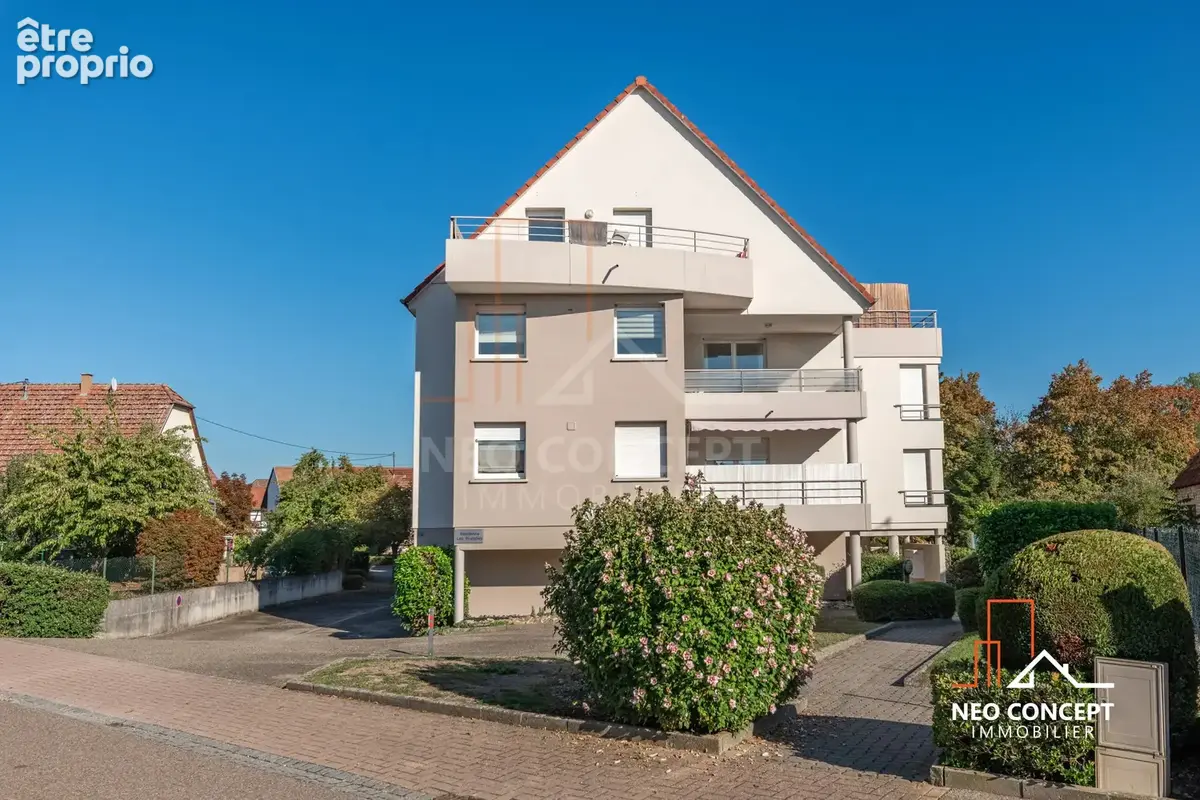 Beau 3/4 pièces de 85 m2 loi carrez avec terrasse, garage, parking et cave sis Kilstett. - photo 29