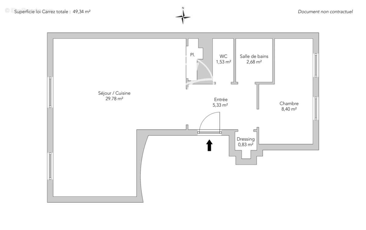 Appartement à PARIS-18E