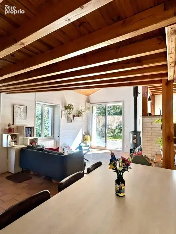 Maison de caractère 85 m2  Pierre & poutres  Jardin arboré - photo 2