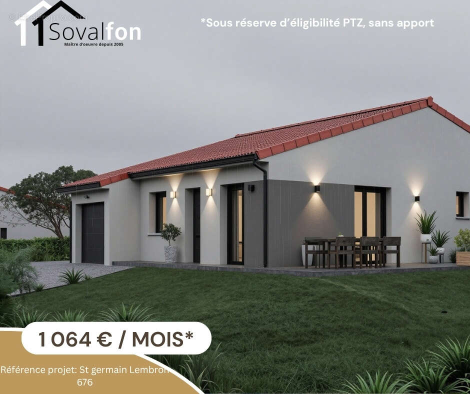 Maison à SAINT-GERMAIN-LEMBRON