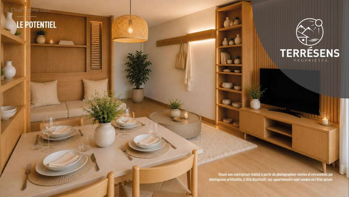 Appartement t1 (4 personnes) - résidence les terrasses de chantemerle 1350 à saint-chaffrey - photo 5