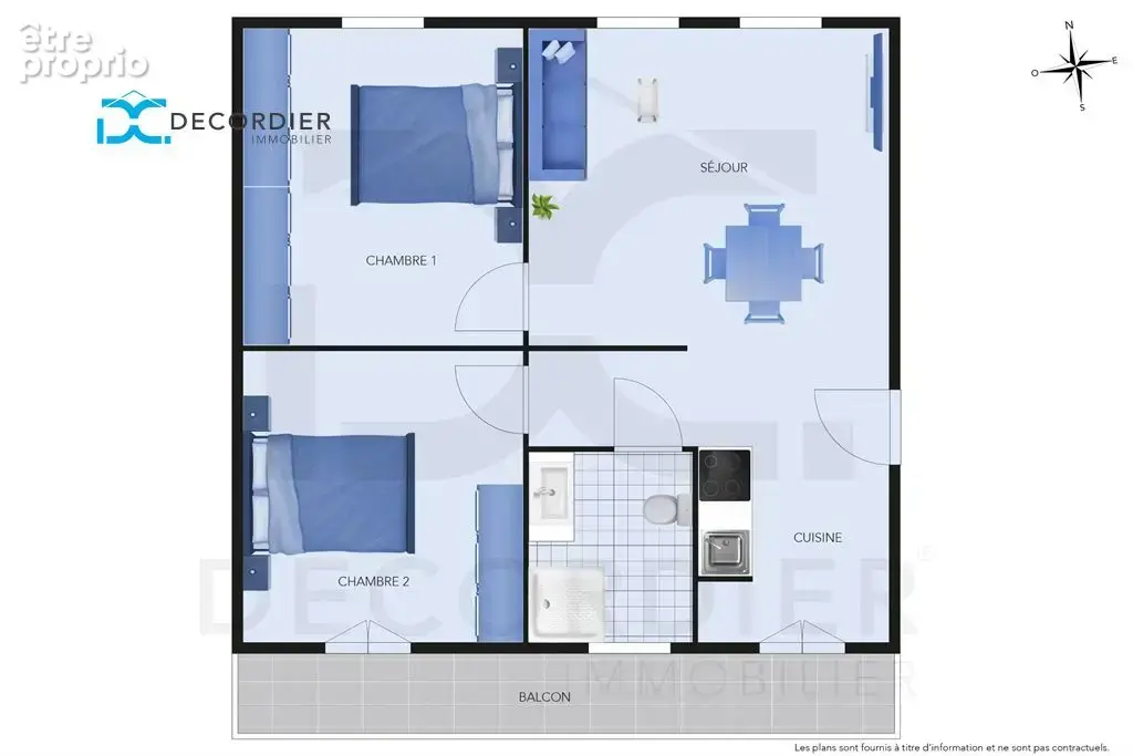 Thonon-les-bains appartement t3  59 m² - photo 2