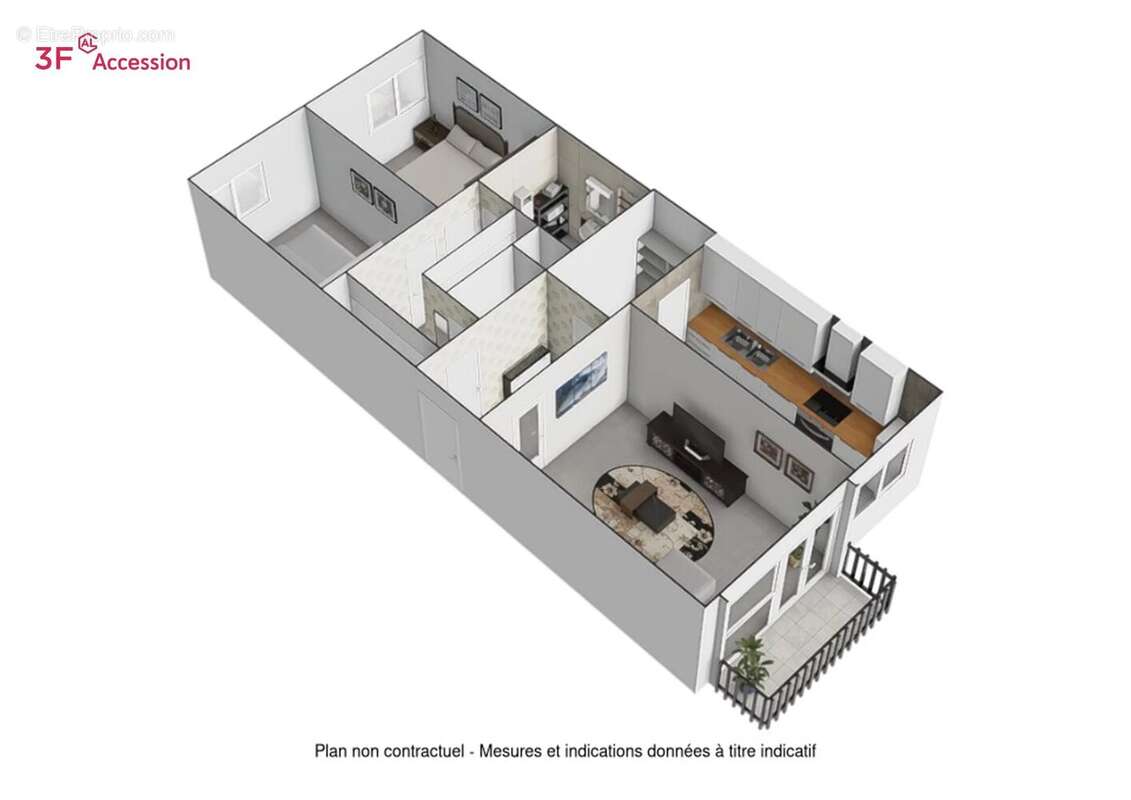 Appartement à PARAY-VIEILLE-POSTE