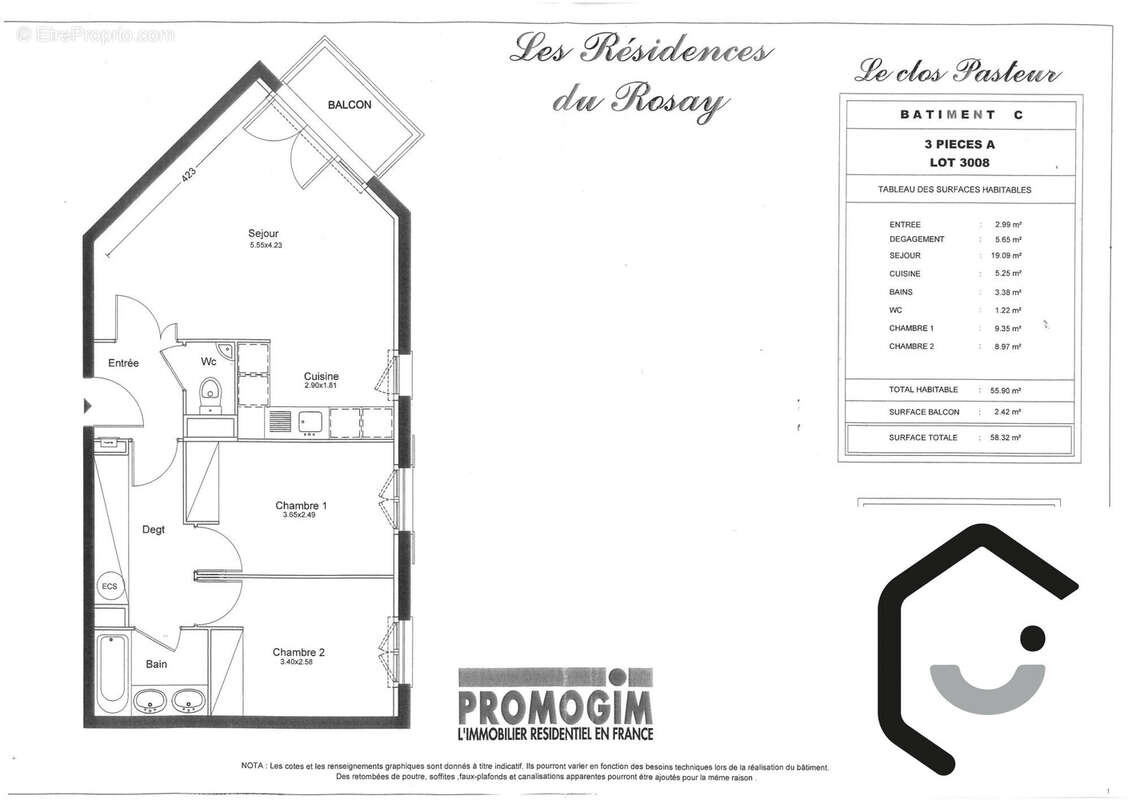 Appartement à VILLIERS-LE-BEL