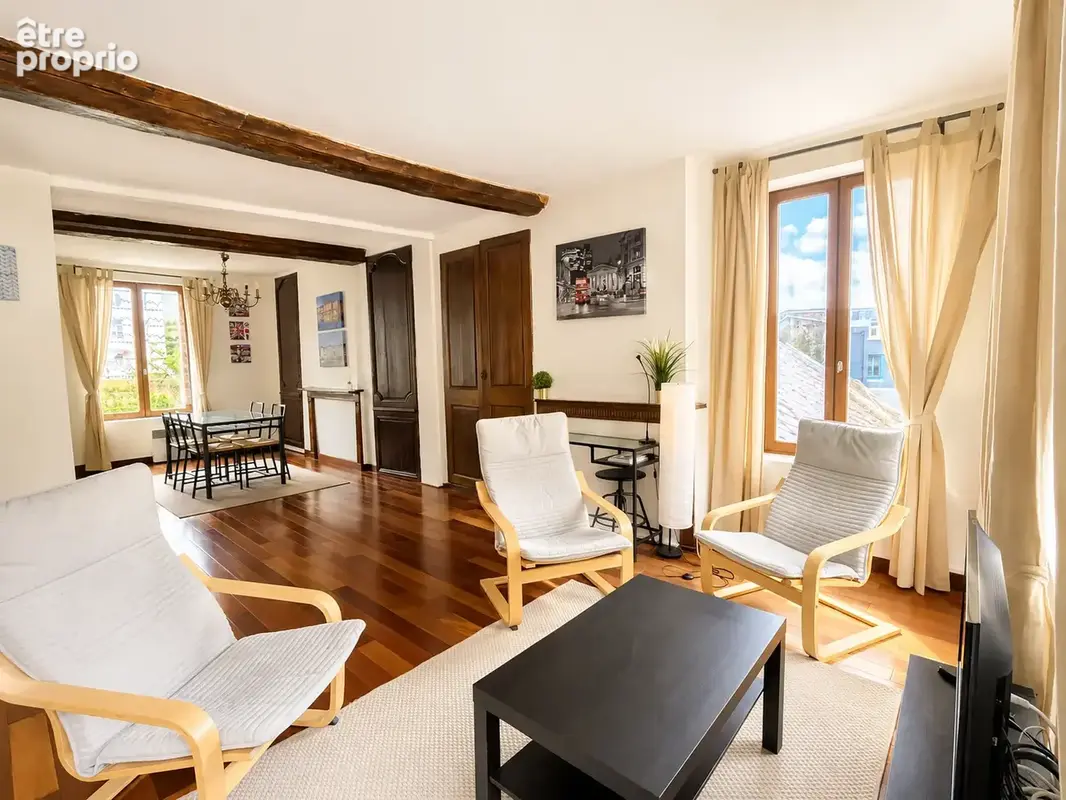Honfleur centre - bel appartement t2 de 52 m2 - charme, luminosite et vie a pied - 1er etage sans ascenseur - - photo 4