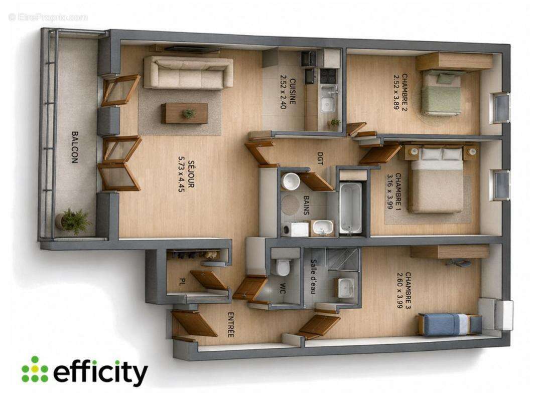 Appartement - photo 15
