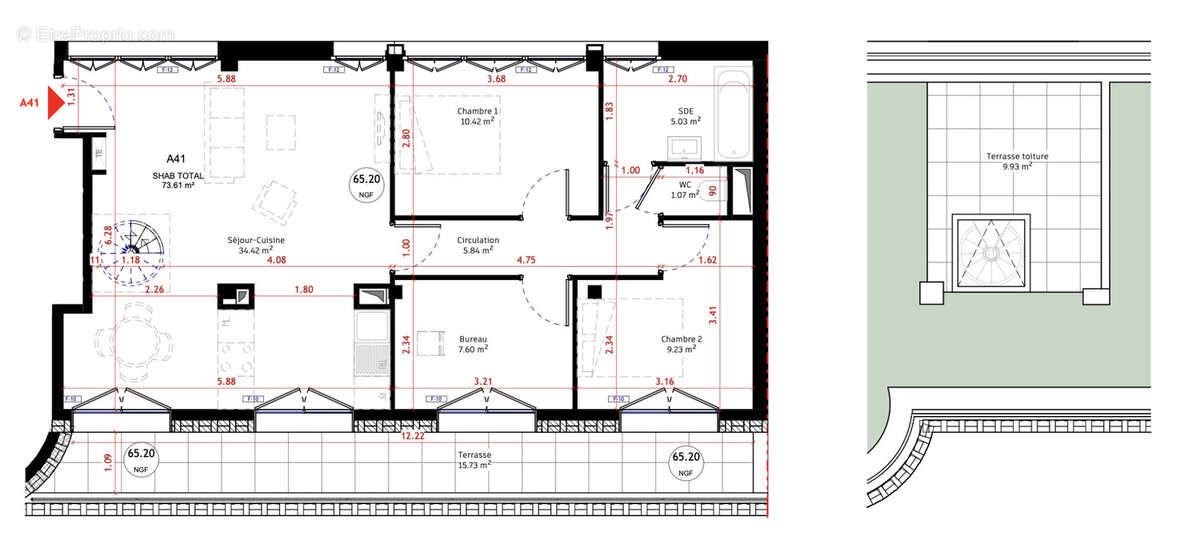 Appartement à PARIS-13E
