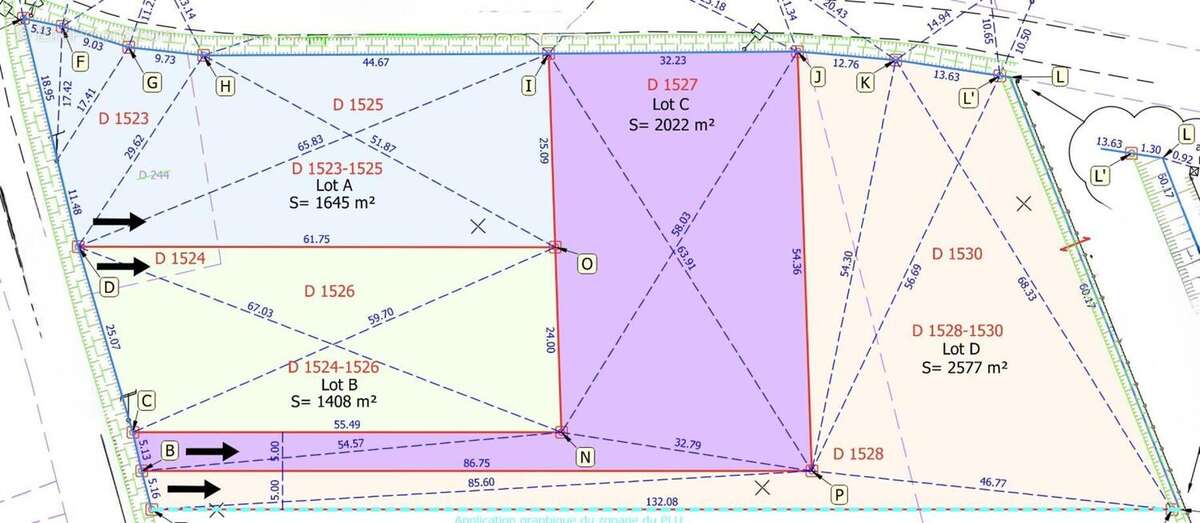 Terrain à SAINT-NAUPHARY