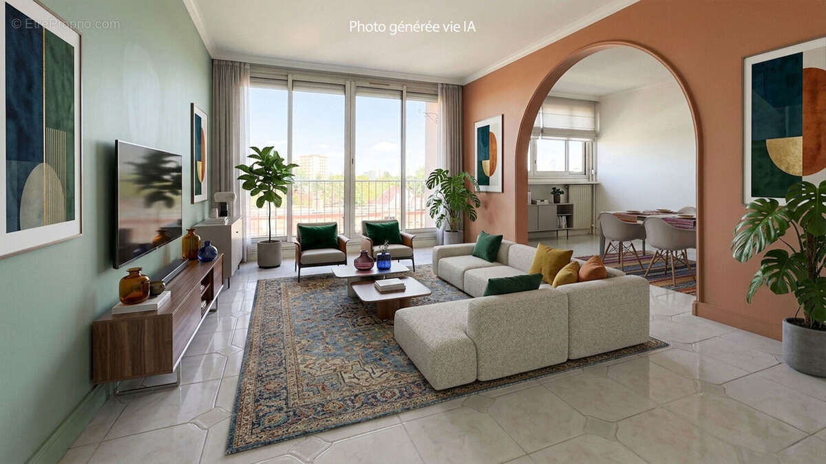 Appartement 4 pièces, 82 m² , Balcon Parking ,Cave, DPE D - photo 2