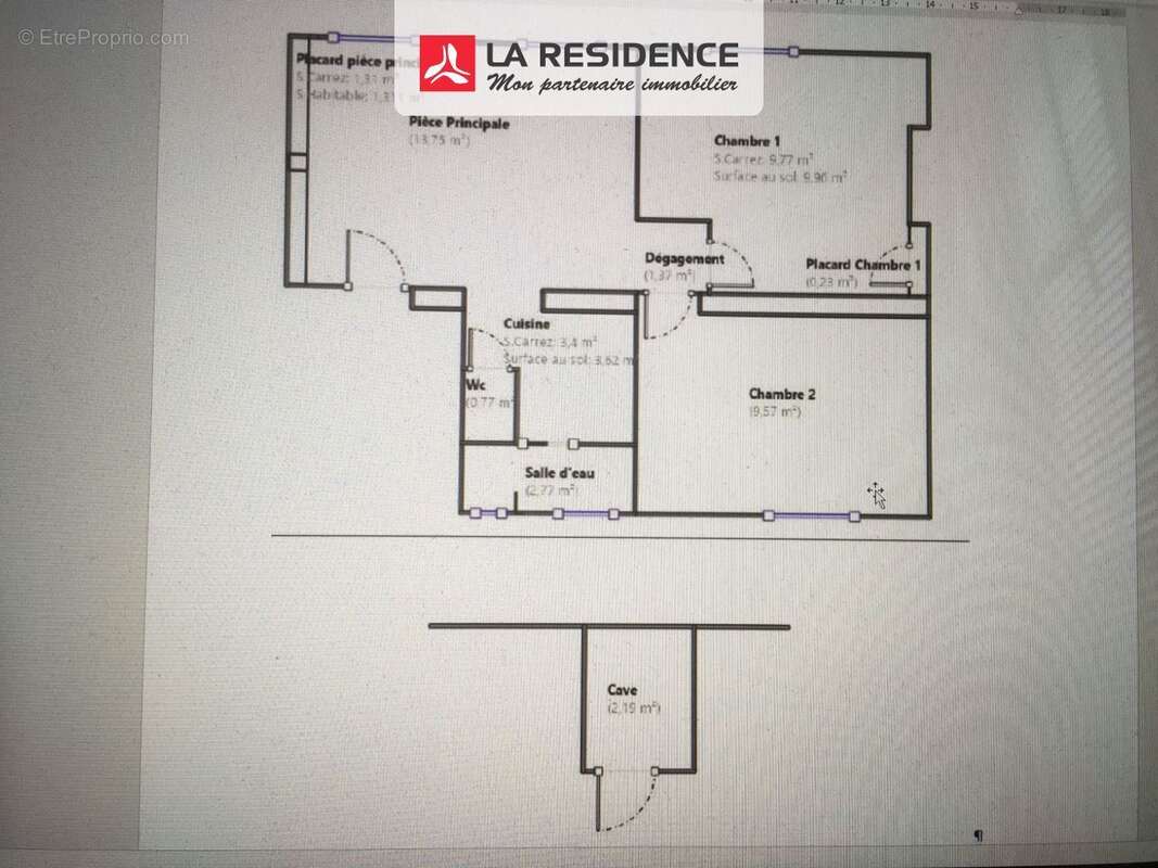 Appartement à PARIS-19E