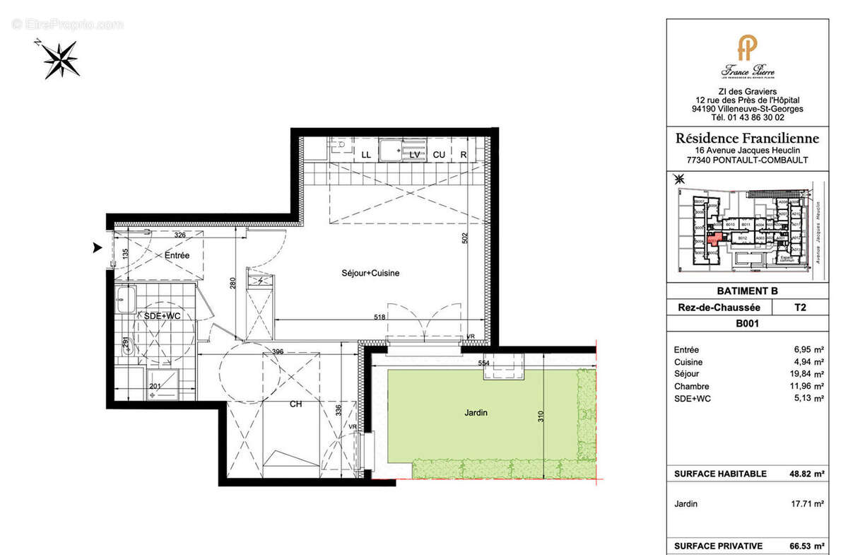 Appartement à PONTAULT-COMBAULT