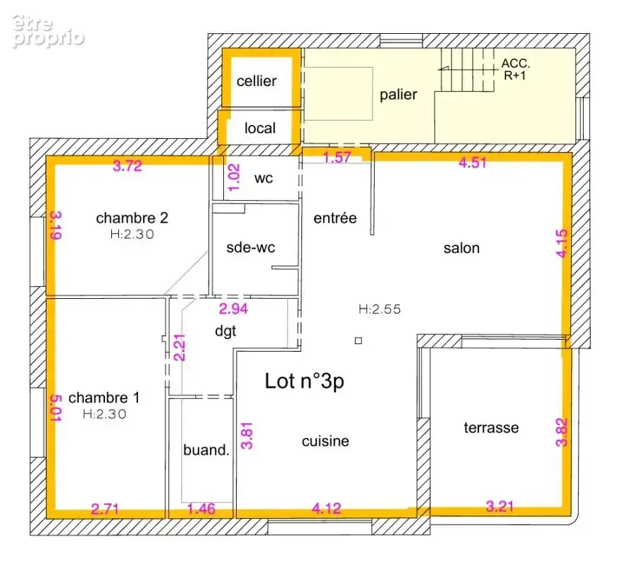 Appartement  4 pièce(s) - photo 5
