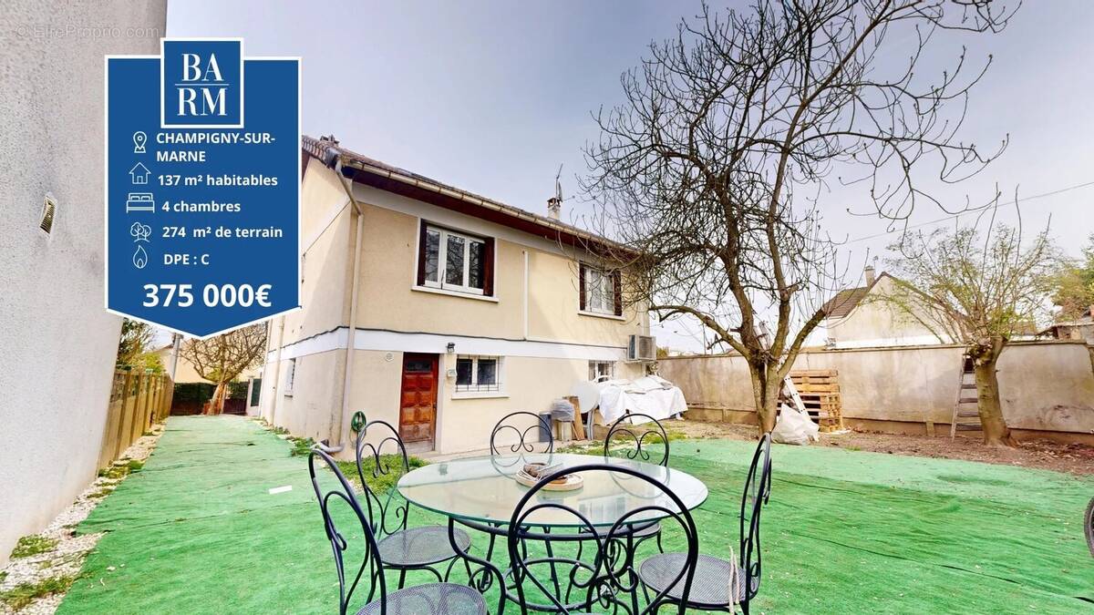 Maison à CHAMPIGNY-SUR-MARNE