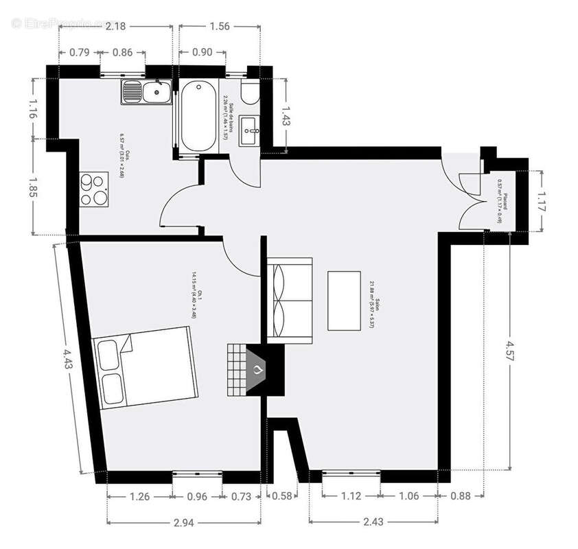 Appartement à PARIS-18E