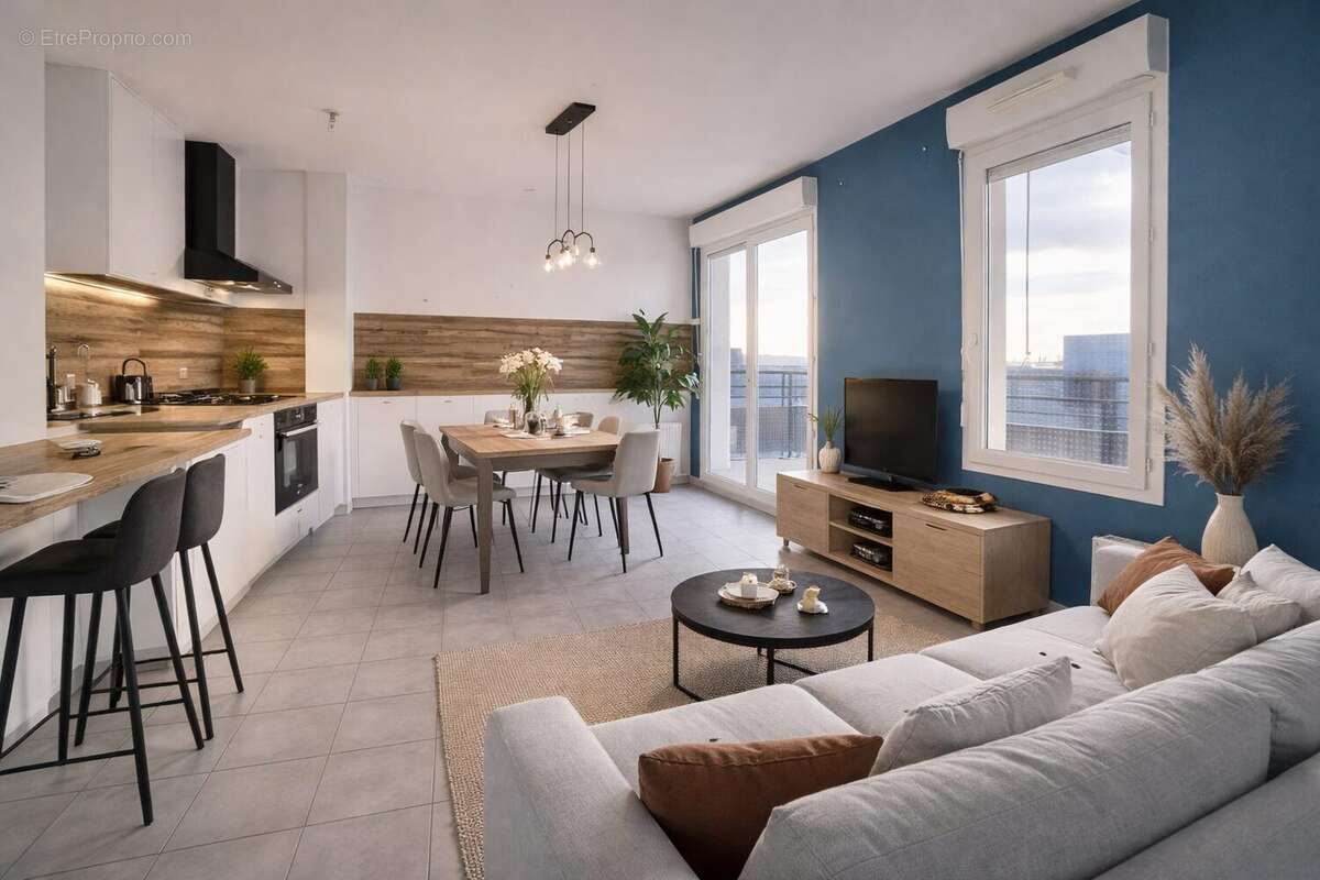 Pièce meublé avec IA - Appartement à VENISSIEUX