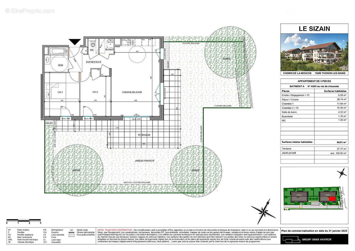 Appartement à THONON-LES-BAINS