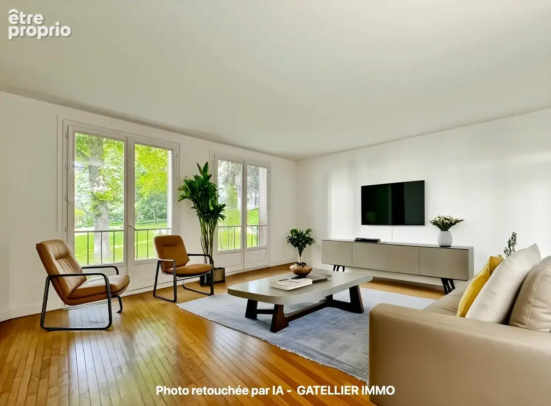 96 m² – 3 chambres + possibilité 4 – Parc arboré – Gare à pied - photo 3