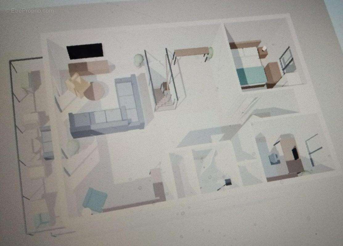 Joli duplex T3-T4 tout neuf modulable de 68m2 selon besoins toit cathédrale dans la grande pièce de vie - photo 4