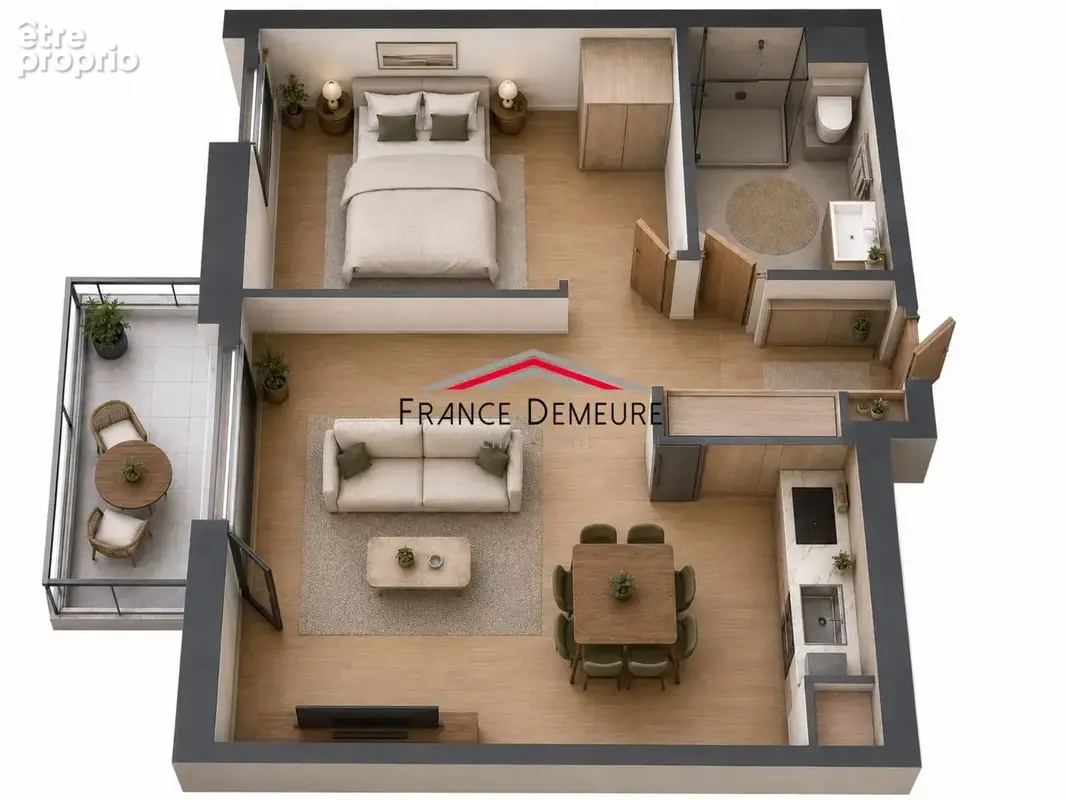 Appartement 2 pièces 40 m² à vendre à Herblay (95220) - photo 3