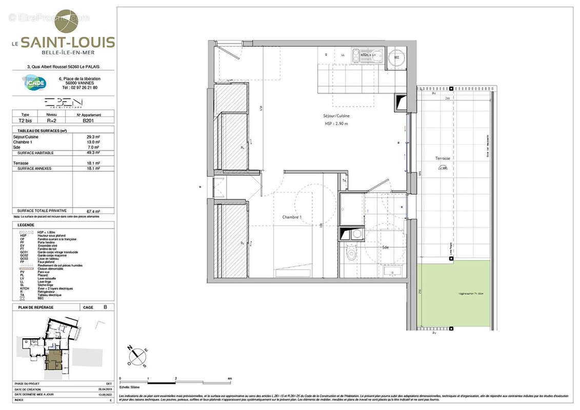 Appartement à LE PALAIS