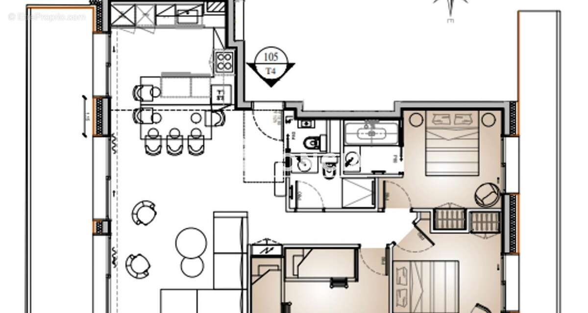 Appartement à LES ALLUES