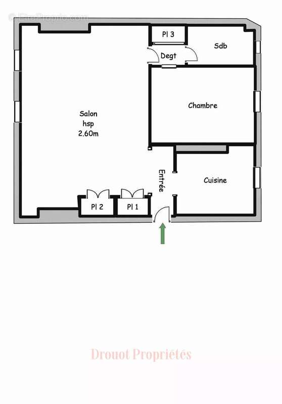 Appartement à PARIS-18E