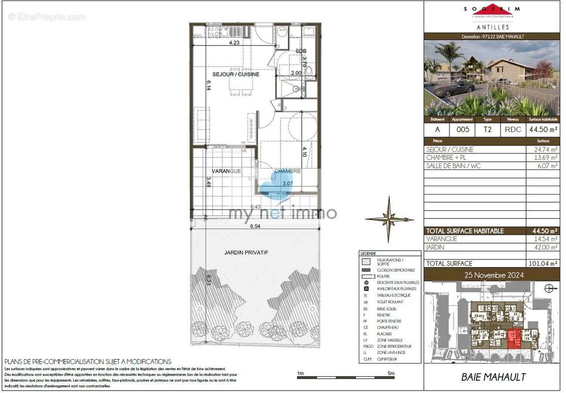 Appartement à BAIE-MAHAULT