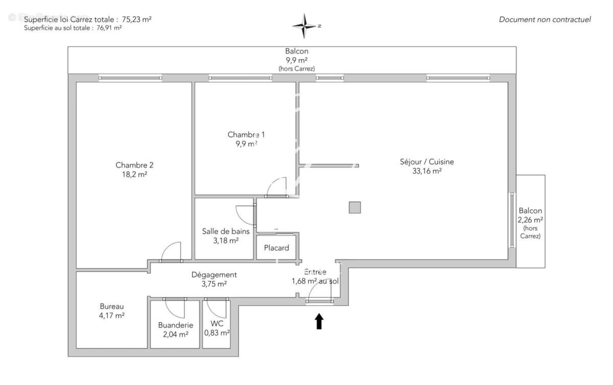 Appartement à PARIS-18E