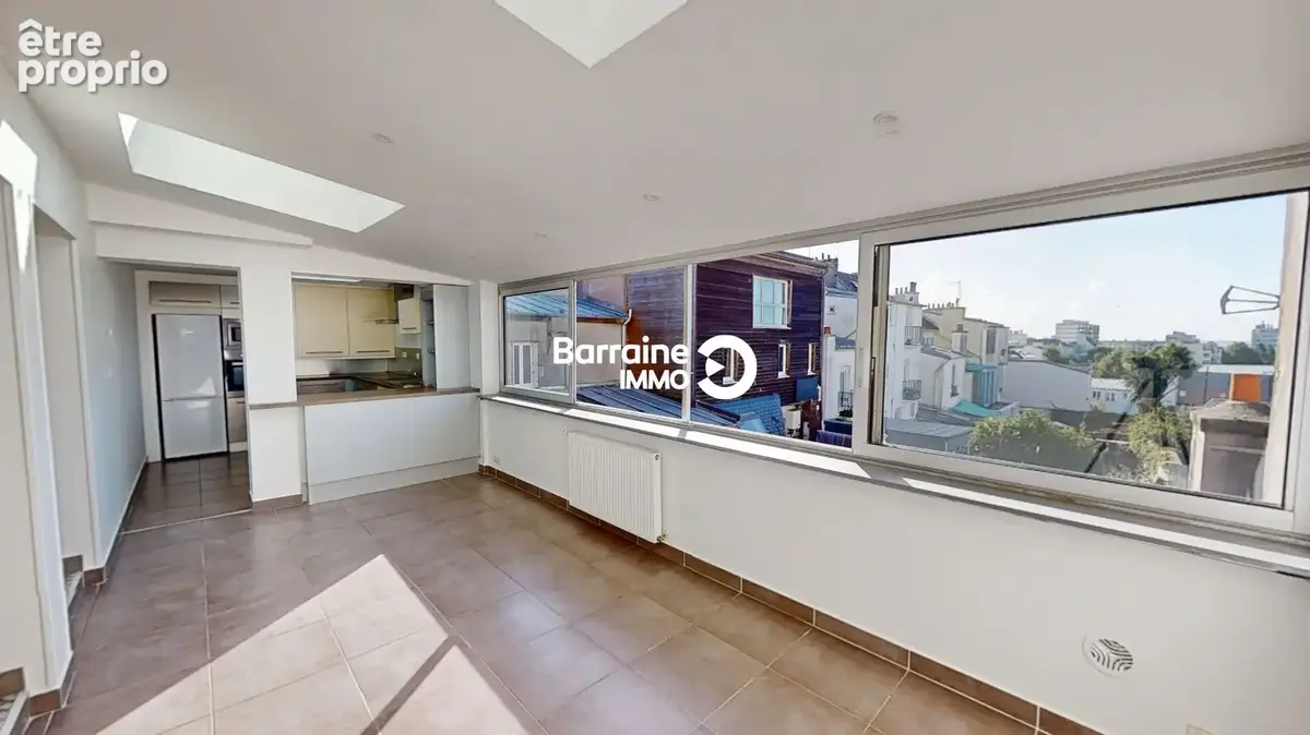 A vendre  brest  saint-marc / douric  appartement t4 81 m²  2 chambres  exposition sud   apercu mer - photo 2