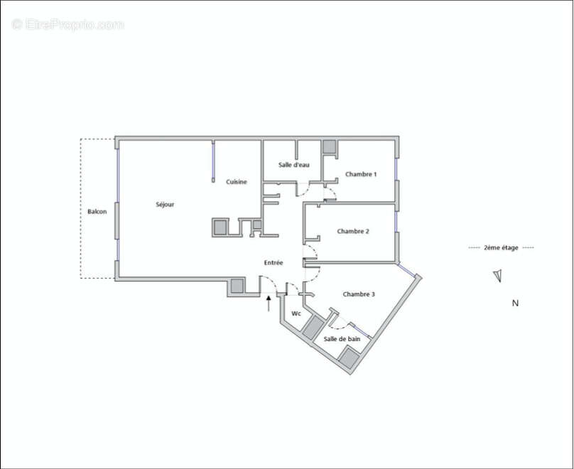 Appartement à PARIS-20E