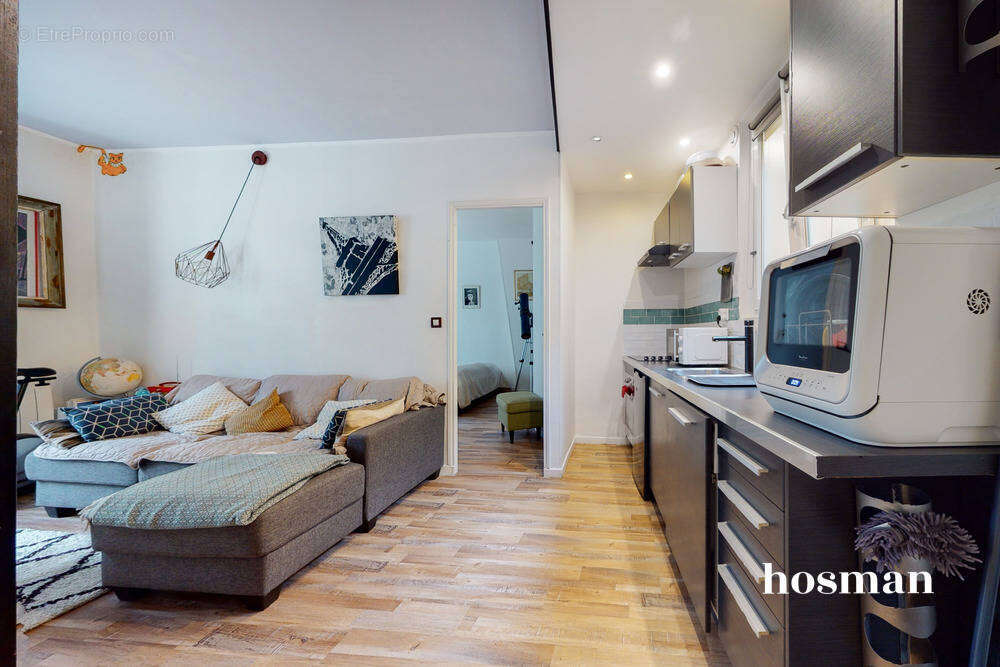 Charmant 2 pièces - 33m2 - 2ème étage, Calme, Sans perte d'Espace, Cuisine Ouverte - Rue Doudeauville - Chateau Rouge - Paris 18 - photo 7