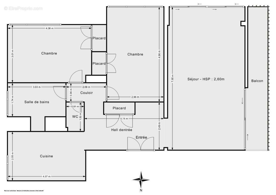 Appartement à PARIS-19E