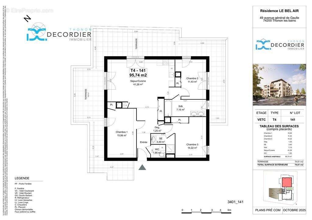 Appartement à THONON-LES-BAINS