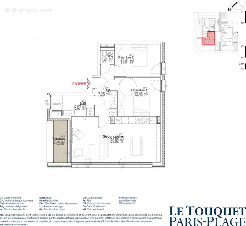 Appartement à LE TOUQUET-PARIS-PLAGE