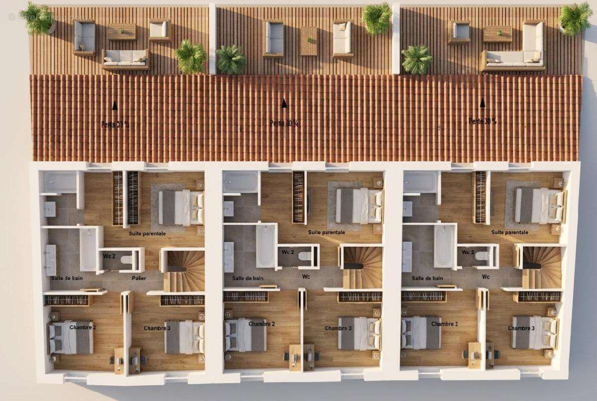 Maison 100 m² à Begles  - photo 3