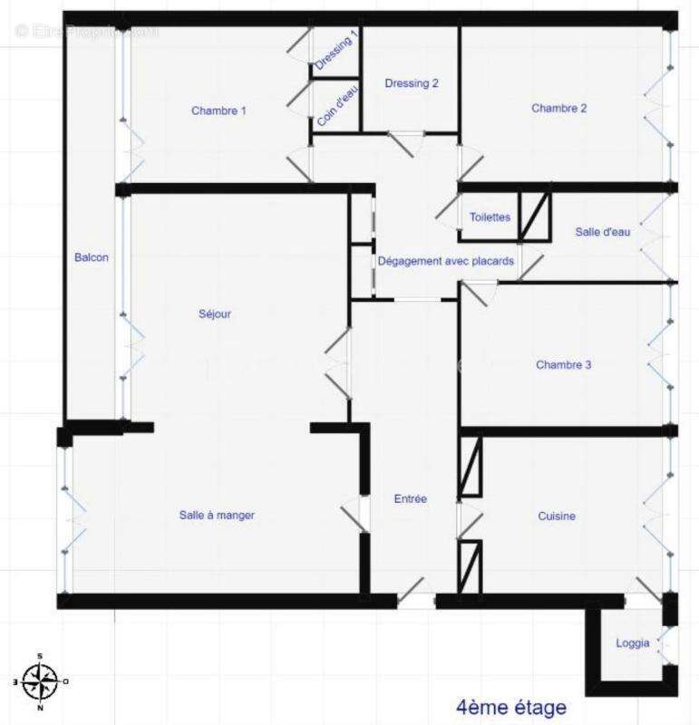 T4 traversant de 107,69 m², 3 chambres avec vue, rénové - photo 19