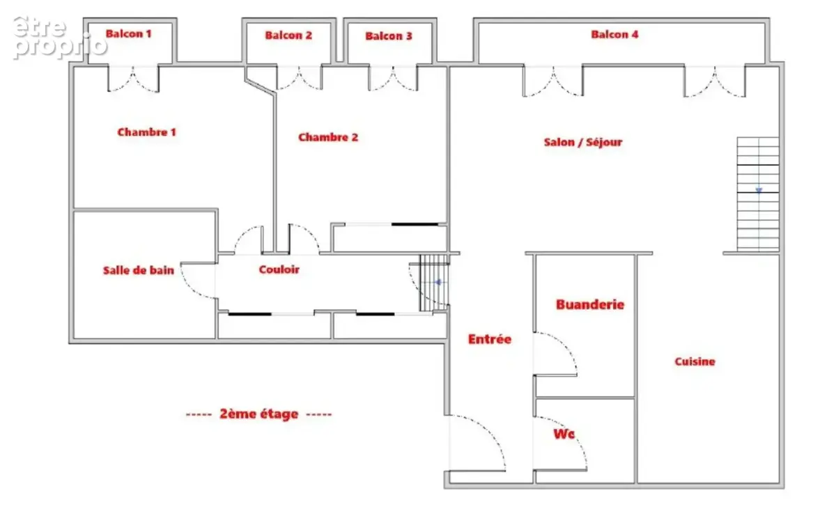 Appartement T4 en DUPLEX - photo 14