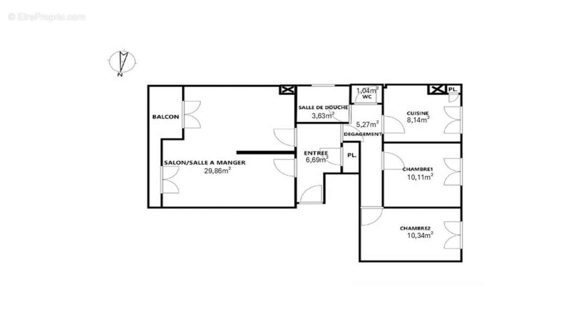 Appartement à BOIS-COLOMBES