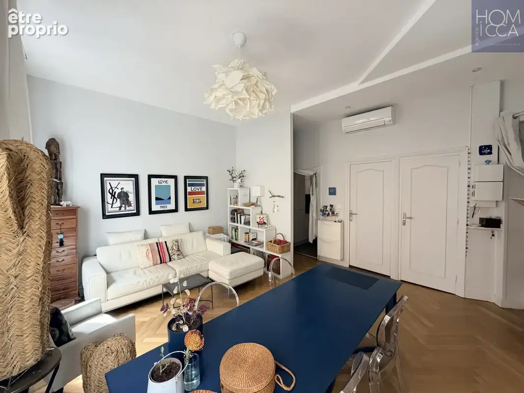 Lyon 7 saxe gambetta appartement type 3 de 50m2 climatise avec 2 chambres en etage avec ascenseur - photo 2