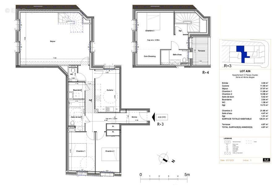 Appartement à PARIS-15E
