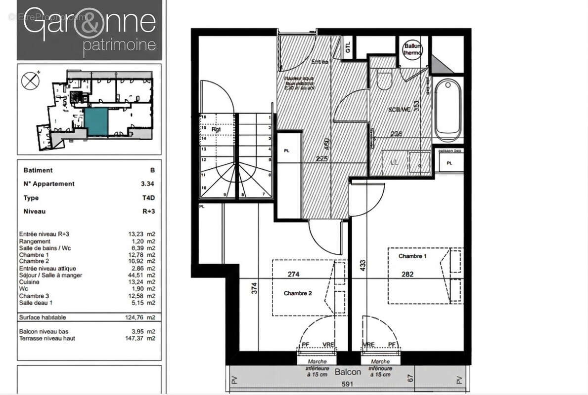 Appartement à TOULOUSE
