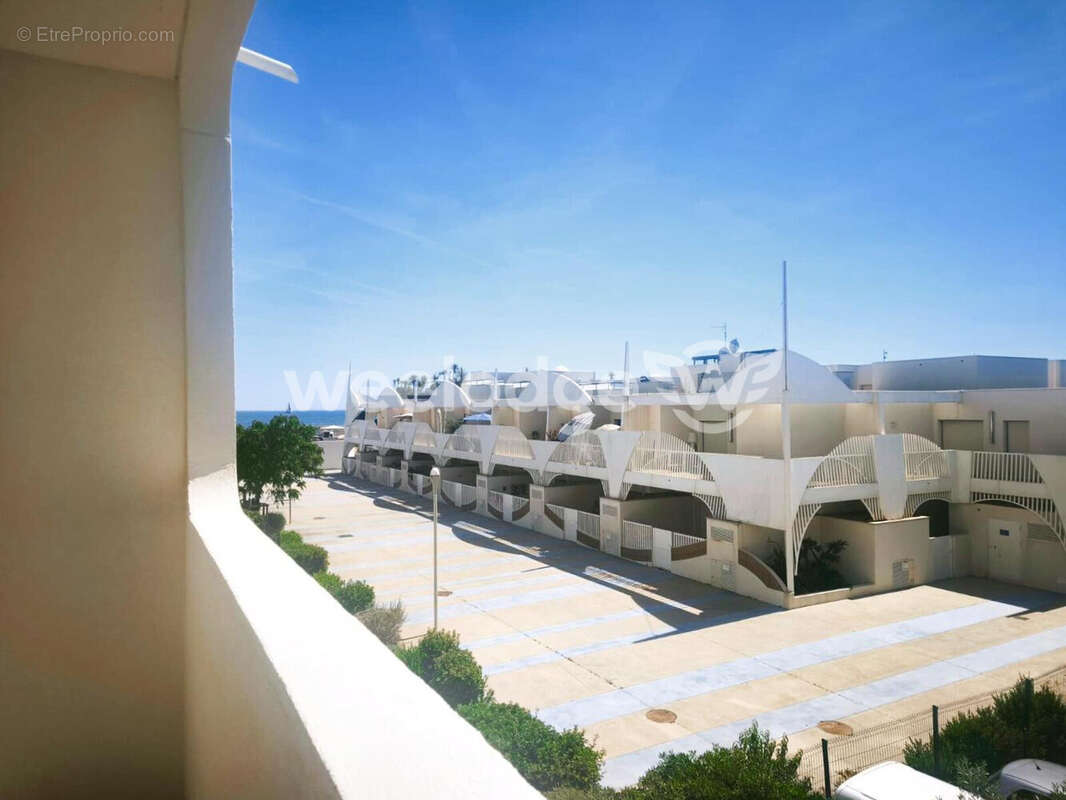 VUE LOGGIA OUVERTE MER - Appartement à LA GRANDE-MOTTE