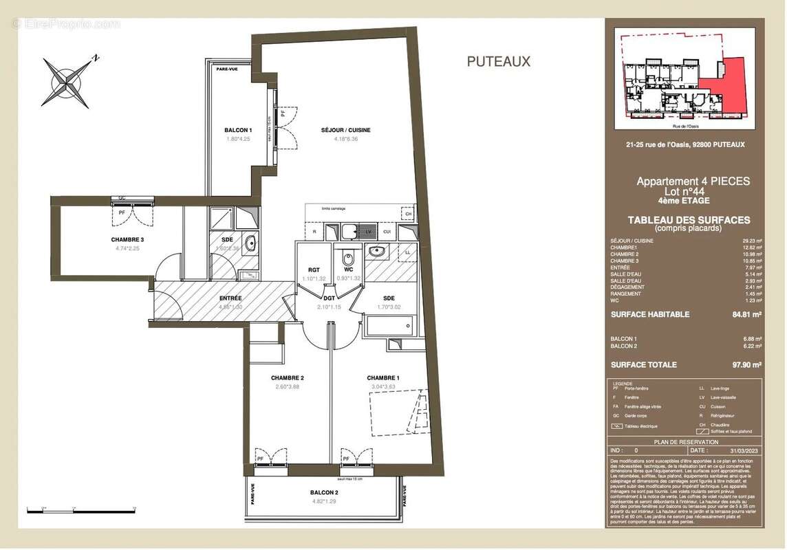 Appartement à PUTEAUX