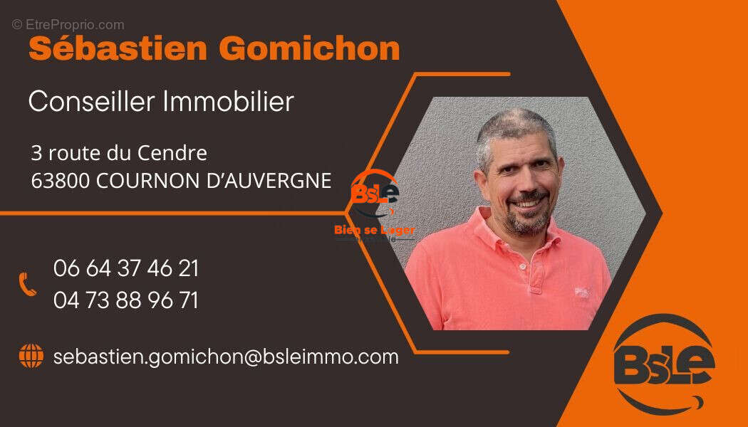 VENTE APPARTEMENT 2 CHAMBRES BALCON CAVE AGENCE BSLE BIEN SE LOGER ENSEMBLE COURNON   - Appartement à COURNON-D'AUVERGNE